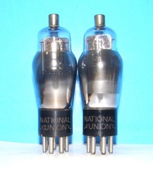 No type 6A7 radio audio amplifier engraved vacuum 2 tubes valves tested ST 6A7G