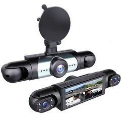 360° 4 Channel 1080P Car Dash Cam Front Rear Inside Left Right +Camera +Wifi US
