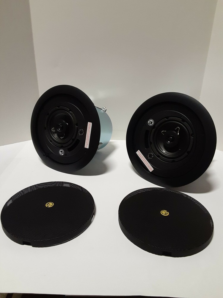 PAIR, 4″ Atlas FAP42T-B Coaxial Speaker System with 70.7V/100V-16W 8Ω Bypass