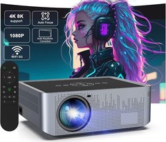 AUSHA Android Led Auto Focus Projector with 4K 8K Support & Dolby Audio