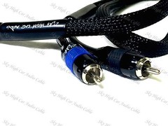 Sky High Car Audio 18 ft 2 Channel PREMIUM RCA Cable Nylon Copper Braided 6 M