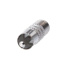 F-Type Female Jack to RCA Male Plug Coaxial Cable TV Connector Adapter Multi LOT