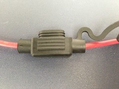 3 x Mini fuse holder with 16 gauge inline wire Weather proof design