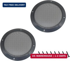 2 Pcs 4 Inch Metal Mesh Speaker Grills Covers Subwoofer Grill Protective Case wi