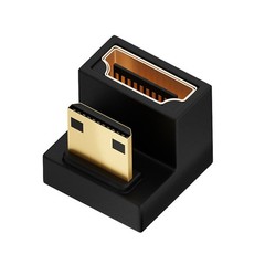U Shape Mini HDMI Male To HDMI Female Adapter 8K Mini HDMI Male To 180° f