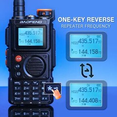 Baofeng K6 5W Tri-Band Ham Radio UHF/VHF/1.25M/NOAA/FM/Air Receiver Type-C 999CH