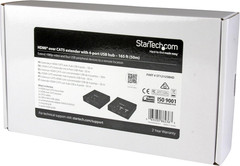 .Com HDMI over CAT6 Extender with 4-Port USB Hub – Remote HDMI over CAT5 or CAT6