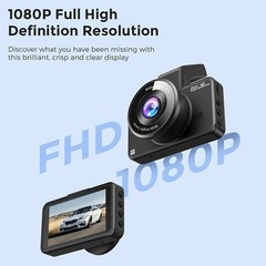 AZDOME 3″ FHD 1080P Dash Cam WiFi ADAS Car DVR Camera APP Park Mode Night Vision