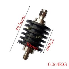 SMA RF Coaxial Attenuator 10W 50Ω 0-3GHz/4GHz 1/2/3/5/6/10/15/20/25/30/40/50dB