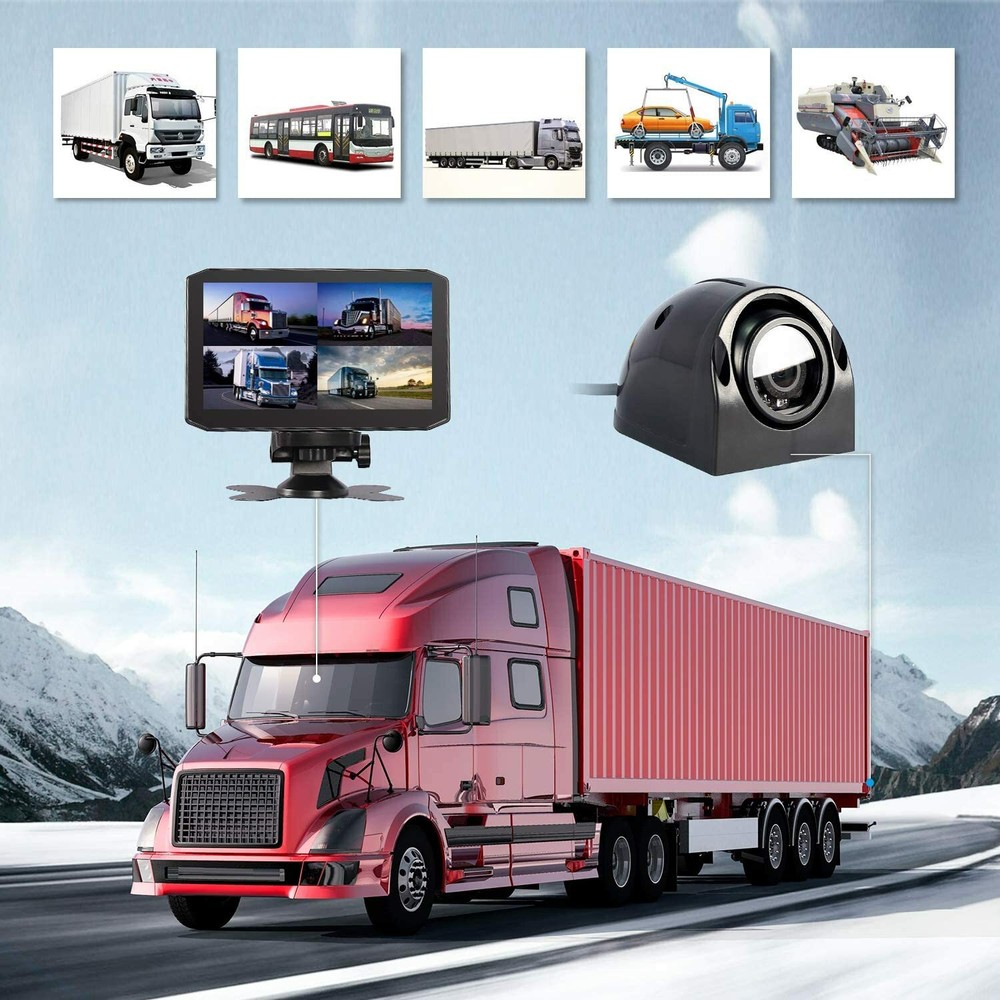 4 Channel 1080p Dash Cam for Cars, Trucks and RVs. with one year warranty