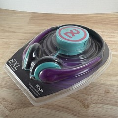 New Skullcandy 2XL Wage Adjustable Headband On-Ear Headset Purple & Green