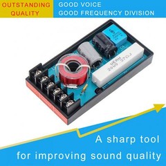 120W Audio Speaker Crossover 2 Way High-Low 2-6 Ohm Frequency Divider 45Hz-20KHz