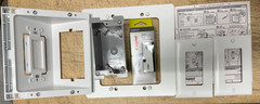 Legrand ON-Q HT2302K-WH In-Wall Power & Cable Management TV Connection Kit