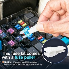 300Pcs Car Fuse Assortment Kit, 160 Mini Blade Fuses Automotive + 90 Standard A