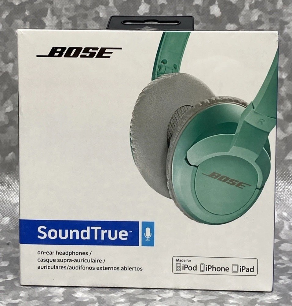 Sealed Bose SoundTrue Headphones On-Ear Style for Apple iOS – Mint (626237-0030)