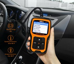 Professional ANCEL AD410 OBD2 Scanner 12V Check Car Engine Free Update Diagnosis