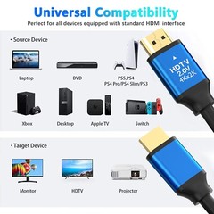 HDMI Cable HDMI 2.1 Wire 4K 8K for RTX 3080 eARC HDR Video Cable PC Laptop TV