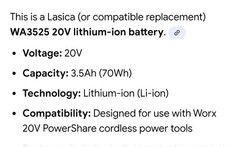 Battery Lot of 7 Open Box 20v 15v 3.5Ah 1.3Ah Rechargeable Lithium Cordless Pack