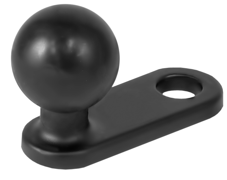 RAM Mount Aluminum Small Motorcycle Mount Base with 11mm Hole and 1 inch Ball
