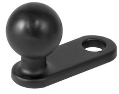 RAM Mount Aluminum Small Motorcycle Mount Base with 11mm Hole and 1 inch Ball