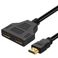 4K HDMI Cable Splitter Adapter 2.0 Converter 1 In 2 Out 1 Male to 2 Female lot