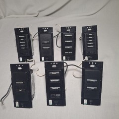 Lot of 7 Lutron Homeworks STR-NB-NONE Black Keypads Used Functional