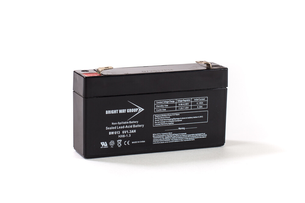 Sealed Lead Acid 6 Volt 1.2 Amp Battery Replacement (6V 1.2AH )