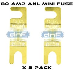 DNF 1 IN 4G 2 OUT 8G ANL MINI FUSE HOLDER + ANM 80 AMP FUSES – SHIPS FREE TODAY!