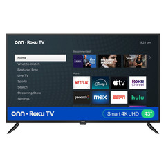 ONN 43″ Class 4K 2160p 60Hz UHD Roku Smart TV 100012584