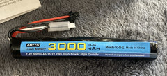 7.4v 3000 mAh Li-ion battery pack WITH CHARGER