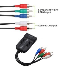 HDMI to 1080P YPBPR Component Video 5RCA RGB Converter Adapter R/L Audio Output