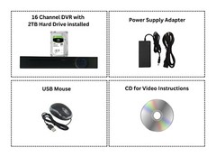 16 Channel H.265 DVR with 2TB Hard Drive Office Security Surveillance Recorder