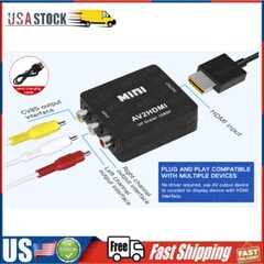 AV to HDMI Converter RCA To HDMI 1080P Mini RCA Audio Video Converter Adapter