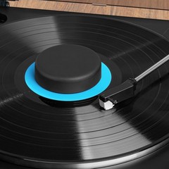 Turntable Record Weight Stabilizer with Aluminum 45 RPM Adapter and Low Profi…