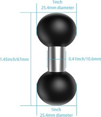1 inch Ball Mount Base Adapter to 1″ Ball Extension Arm Compatible with RAM M…