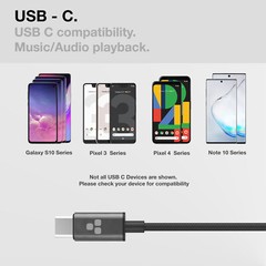 USB C Aux Cable Type C to 3.5mm Male Auxiliary Cord Audio to Car Jack/Headphones
