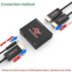 4K HDMI Splitter 1 in 2 out Ultra HD HDCP HDMI 30Hz HDMI Switch 1×2 1080P 3D