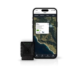 LandAirSea Sync GPS Tracker – 8.95 W: 1.7 in. D: 2.2 H: 1.0 in., Black