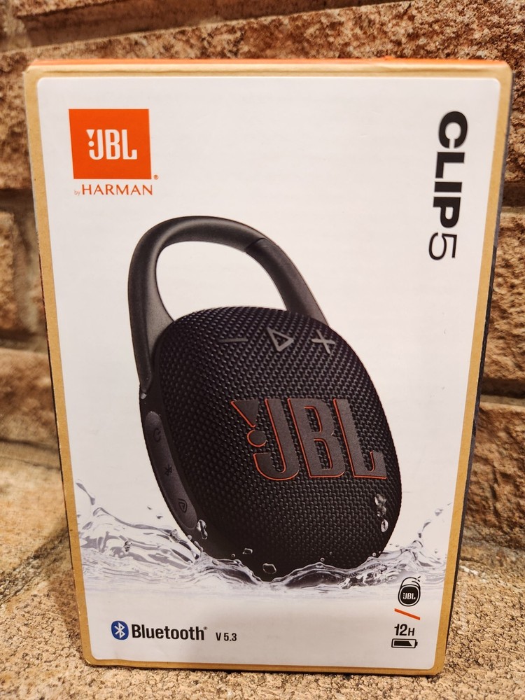 NEW JBL Clip 5 Portable Bluetooth Speaker – Waterproof + Loud + Clip-On Design