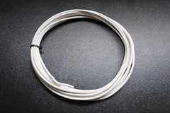 10 GAUGE WIRE 25 FT WHITE PRIMARY STRANDED COPPER AUTOMOTIVE POWER BATTERY AWG