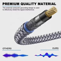 2 Pack High End Professional RCA Male To Male Balanced Cable Microphone Speaker