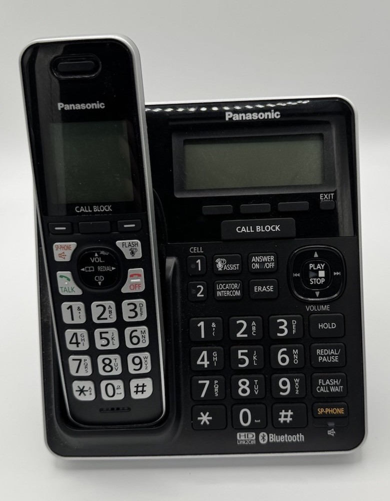 Panasonic KX-TGF780 Cordless Phone Digital Answering Machine HD Bluetooth