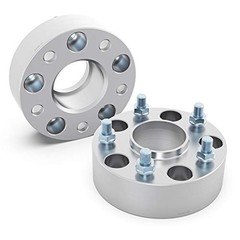 pcs 1.5 inch Hubcentric 5×4.5 Wheel Spacers 38mm (1.5in) Thickness 2 Silver