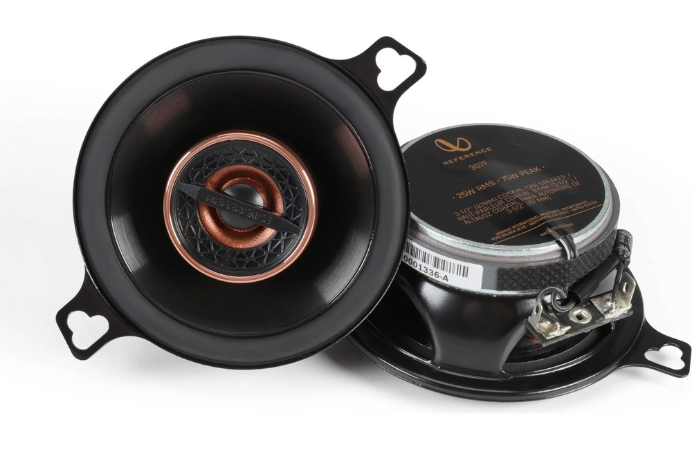 INFINITY REFERENCE 3-1/2″ 75W 2-Way 3 Ohm Car Speakers mid/tweeter REF307F