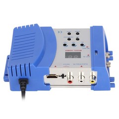 AV to RF Modulator Portable Durable ABS Metal 47-868MHz CATV TV Signal Conv