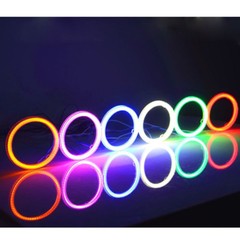 2X 70mm 7Watt Super Bright COB LED Angel Eyes Halo Ring Light Car DRL FOG 12-24V