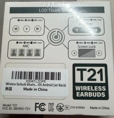 T21 Wireless Earbuds In ear Active Noise Canceling Deep Bass HD Call New/SEALED