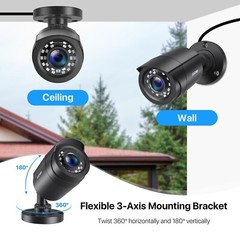ZOSI HD 1080p 4in1 Outdoor CCTV Bullet Security Surveillance Camera Wide Angle