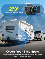EWAY Strong Magnetic Wireless Backup Camera for iPhone Android, WiFi Black