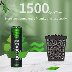8 Pack AA Rechargeable Batteries 1500 Cycle, 2800 mAh High Capacity 1.2V NiMH…